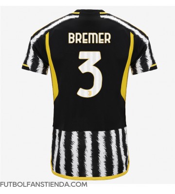 Juventus Gleison Bremer #3 Primera Equipación 2023-24 Manga Corta
